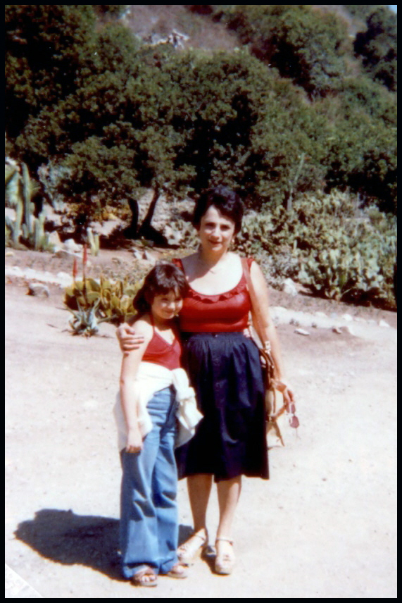 me and mom california