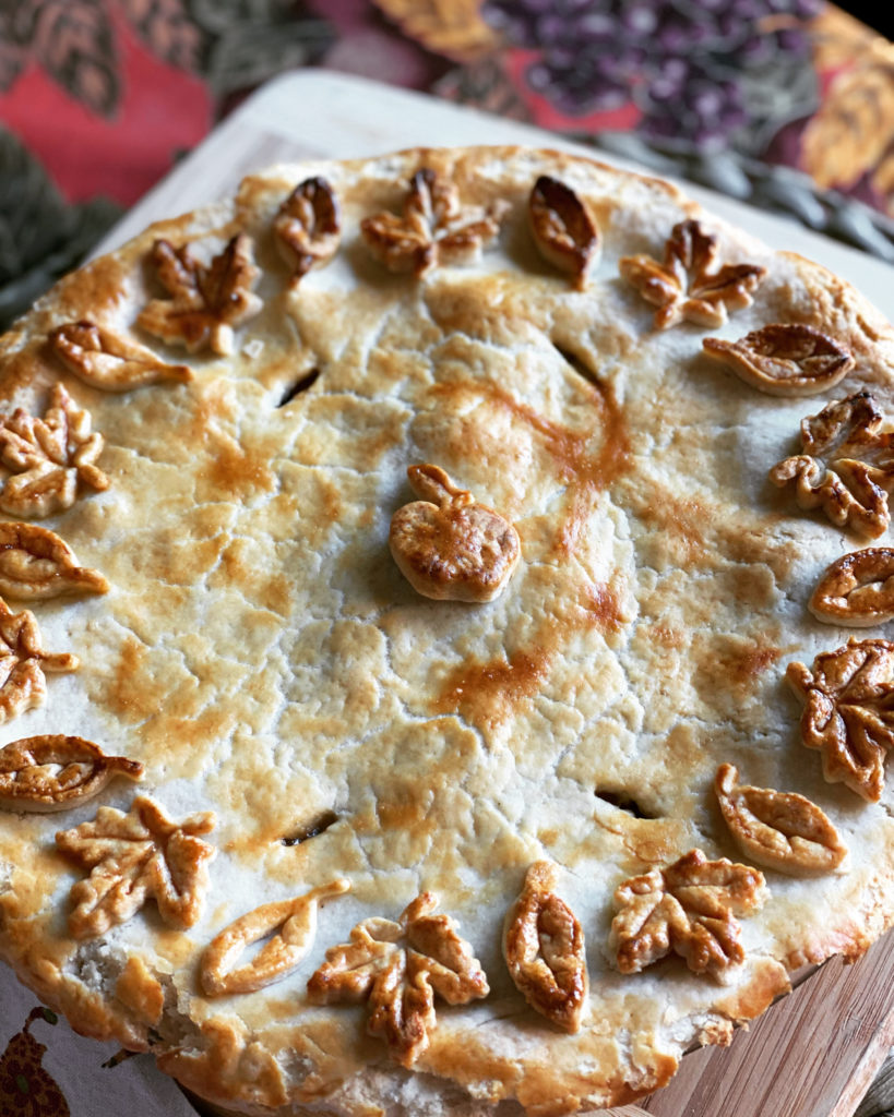 This spiced chai pie takes apples to a whole other level. Find the recipe at www.mynewusual.com.